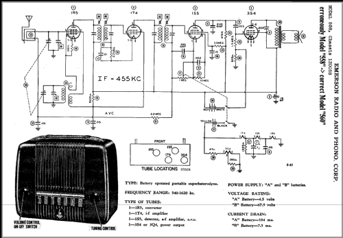 560 Ch= 120016; Emerson Radio & (ID = 379479) Radio