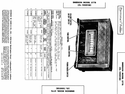 577B Ch= 120012B; Emerson Radio & (ID = 989067) Radio