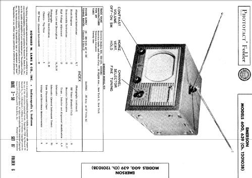 600 Ch= 120103B; Emerson Radio & (ID = 498865) Télévision