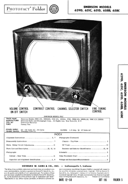 651D Ch= 120124; Emerson Radio & (ID = 2801708) Televisore