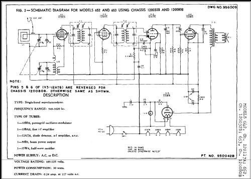 652 Ch= 120032B; Emerson Radio & (ID = 244363) Radio