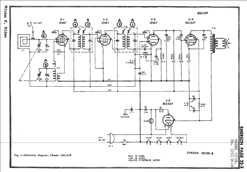 653B Ch= 120136-B; Emerson Radio & (ID = 74048) Radio