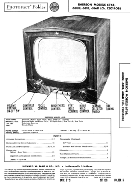 676B Ch= 120140B; Emerson Radio & (ID = 2889872) Télévision