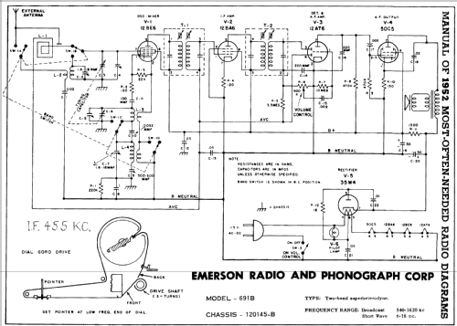 691B Ch= 120145-B; Emerson Radio & (ID = 140859) Radio