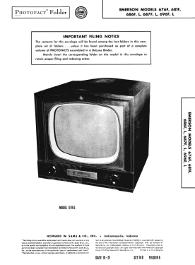 696L Ch= 120143H; Emerson Radio & (ID = 2963990) Television