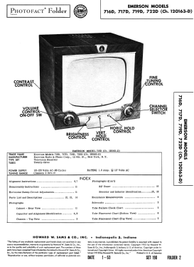 719F Ch= 120168-D; Emerson Radio & (ID = 3142314) Televisore