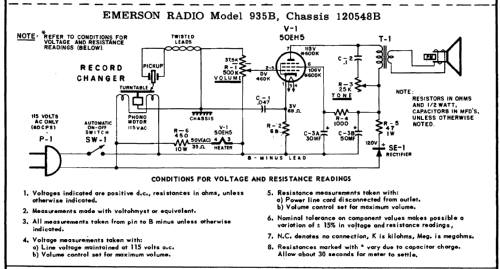 935-B Ch= 120548B; Emerson Radio & (ID = 143482) R-Player