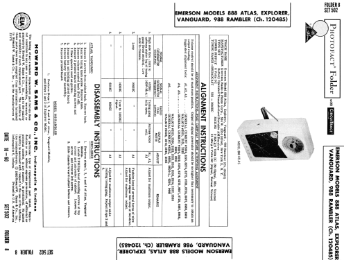 988 'Rambler' Ch= 120485; Emerson Radio & (ID = 1147090) Radio