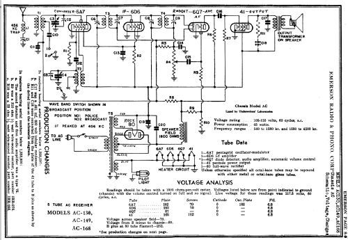 AC130 Ch= AC; Emerson Radio & (ID = 263535) Radio