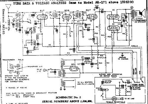 AR-165 Ch= AR; Emerson Radio & (ID = 282985) Radio