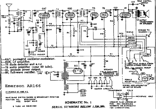 AR-166 Ch= AR; Emerson Radio & (ID = 282999) Radio