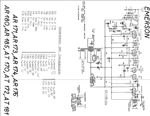 AR185 Ch= AR; Emerson Radio & (ID = 15805) Radio