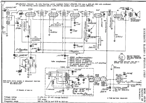 AS-179 Ch= AS; Emerson Radio & (ID = 283243) Radio