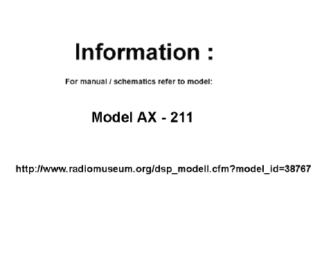 AX-237 ; Emerson Radio & (ID = 53790) Radio