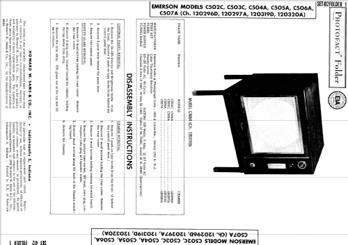 C503C Ch= 120297A; Emerson Radio & (ID = 788770) Television