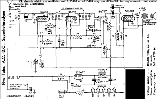 CL246 Ch= CL; Emerson Radio & (ID = 284743) Radio