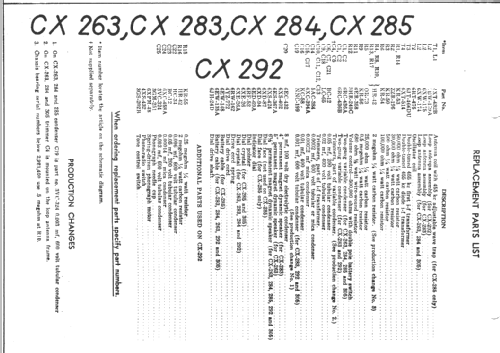 CX-285 Ch= CX; Emerson Radio & (ID = 15828) Radio