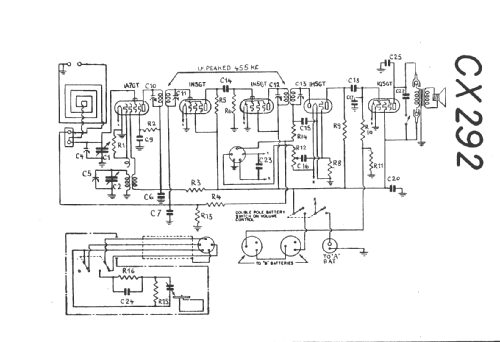 CX-292 Ch= CX; Emerson Radio & (ID = 15829) Radio