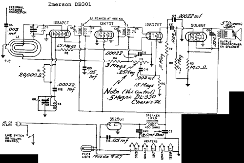 DB-301 Ch= DB; Emerson Radio & (ID = 285099) Radio