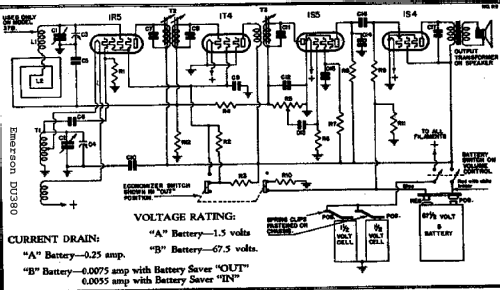 380 Personal Radio Ch= DU; Emerson Radio & (ID = 285191) Radio