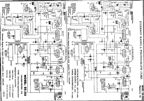 DX356 Ch= DX; Emerson Radio & (ID = 285197) Radio