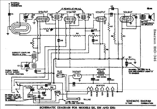 EM3-346 Ch= EM1; Emerson Radio & (ID = 285608) Radio