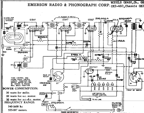 GK2-450 Ch= GK2; Emerson Radio & (ID = 286321) Radio