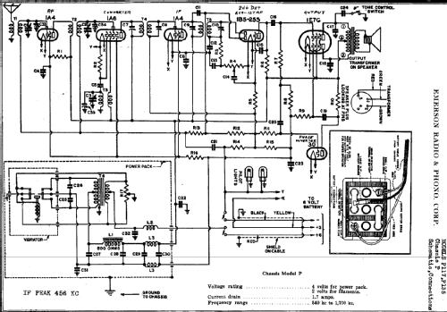 P-117 Ch= P; Emerson Radio & (ID = 286717) Radio