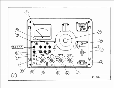 Audio-Frequency RC Oscillator 1113/C; EMG, Orion-EMG, (ID = 2646748) Equipment