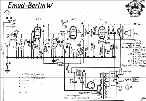 Berlin W; Emud, Ernst Mästling (ID = 918540) Radio