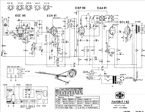 Favorit 62; Emud, Ernst Mästling (ID = 321119) Radio