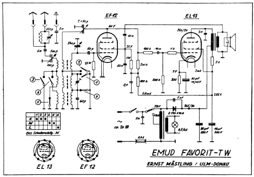 Favorit TW; Emud, Ernst Mästling (ID = 2089841) Radio