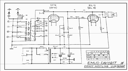 Favorit W; Emud, Ernst Mästling (ID = 62737) Radio