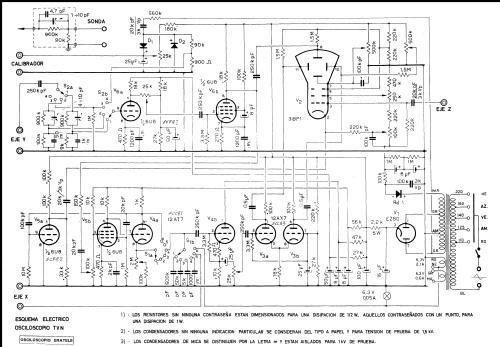 Osciloscopio Montaje de kit TVN; Eratele Escuela (ID = 1385463) Equipment