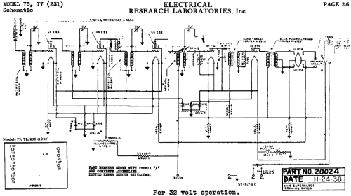 77 Ch= 231; Electrical Research (ID = 637866) Radio