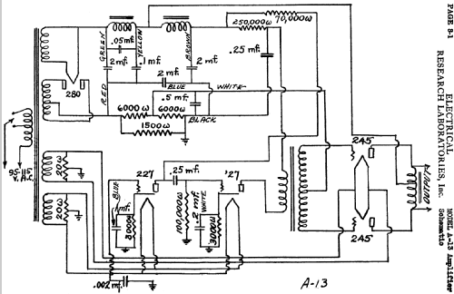 A-13 ; Electrical Research (ID = 634616) Ampl/Mixer