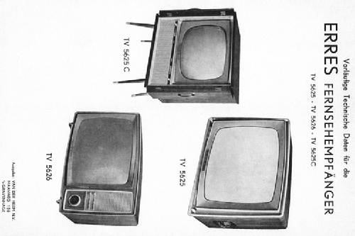 Consolette TV 5625C; Erres, Van der Heem (ID = 2226250) Television