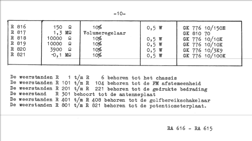 RA616; Erres, Van der Heem (ID = 1444884) Radio