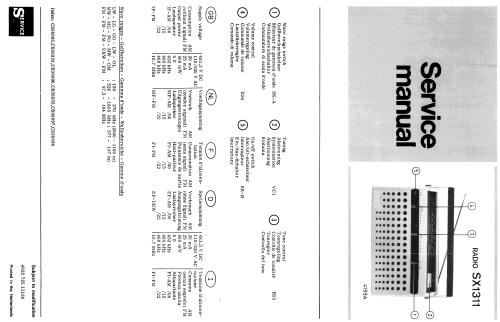 Radioportable SX-1311; Erres, Van der Heem (ID = 1913619) Radio