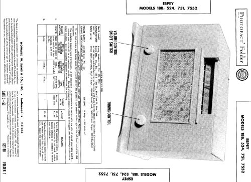 18B ; Espey Mfg. Co., Inc. (ID = 565799) Radio