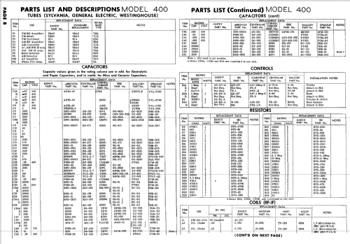 400 ; Espey Mfg. Co., Inc. (ID = 565827) Radio