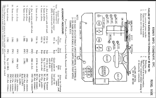 502K ; Espey Mfg. Co., Inc. (ID = 282673) Radio