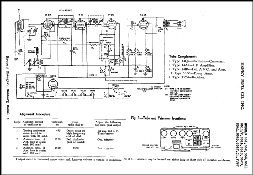 652 Ch= FJ-97; Espey Mfg. Co., Inc. (ID = 456543) Radio