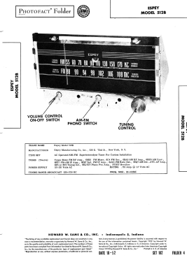 512-B 512B; Espey Mfg. Co., Inc. (ID = 3097466) Radio