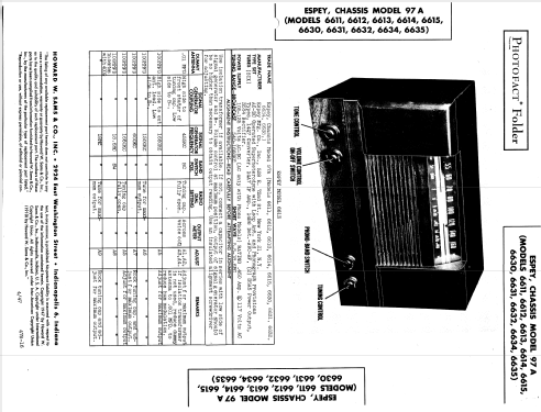 6615 ch=97A; Espey Mfg. Co., Inc. (ID = 842051) Radio