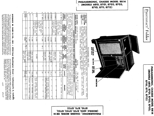 Philharmonic 8710 ch=RR14; Espey Mfg. Co., Inc. (ID = 842082) Radio