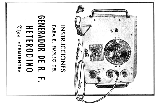 Generador RF Teniente ; Estrada, Janzer; (ID = 2502558) Equipment