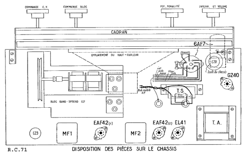 RC 71 Band-Spread; Etherlux-Radio; (ID = 384535) Radio