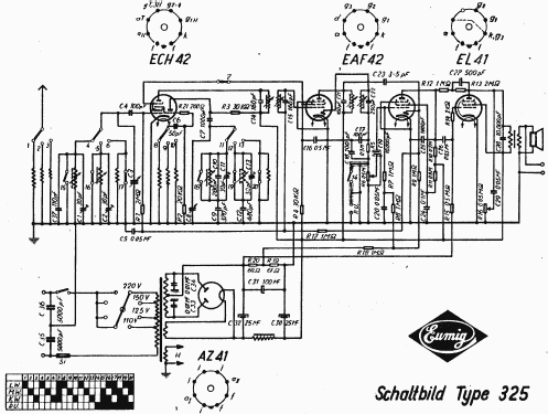 325 ; Eumig, Elektrizitäts (ID = 6442) Radio