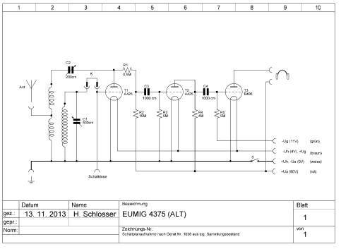 4375; Eumig, Elektrizitäts (ID = 2264899) Radio